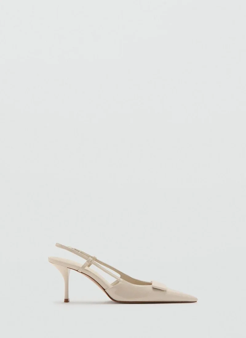 مانجو Patent heeled shoes